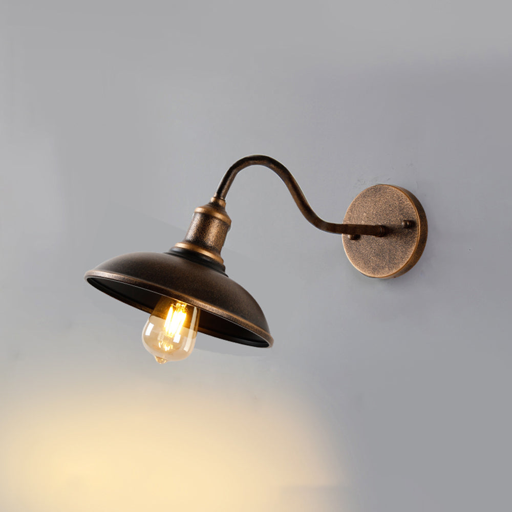Ray Metallo Ciotola Rustica Applique da Ottone Antico