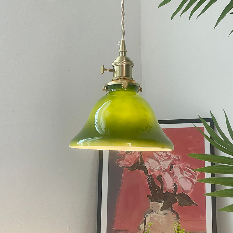 Valentina Vintage Vetro Metallo Sospensione Verde Sala da Pranzo Soggiorno