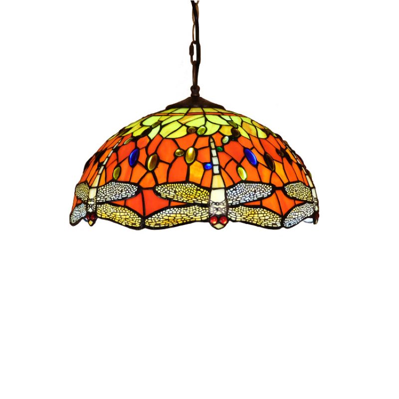 Tiffany Vintage Metallo Vetro Lampade a Sospensione Soggiorno Camera da letto