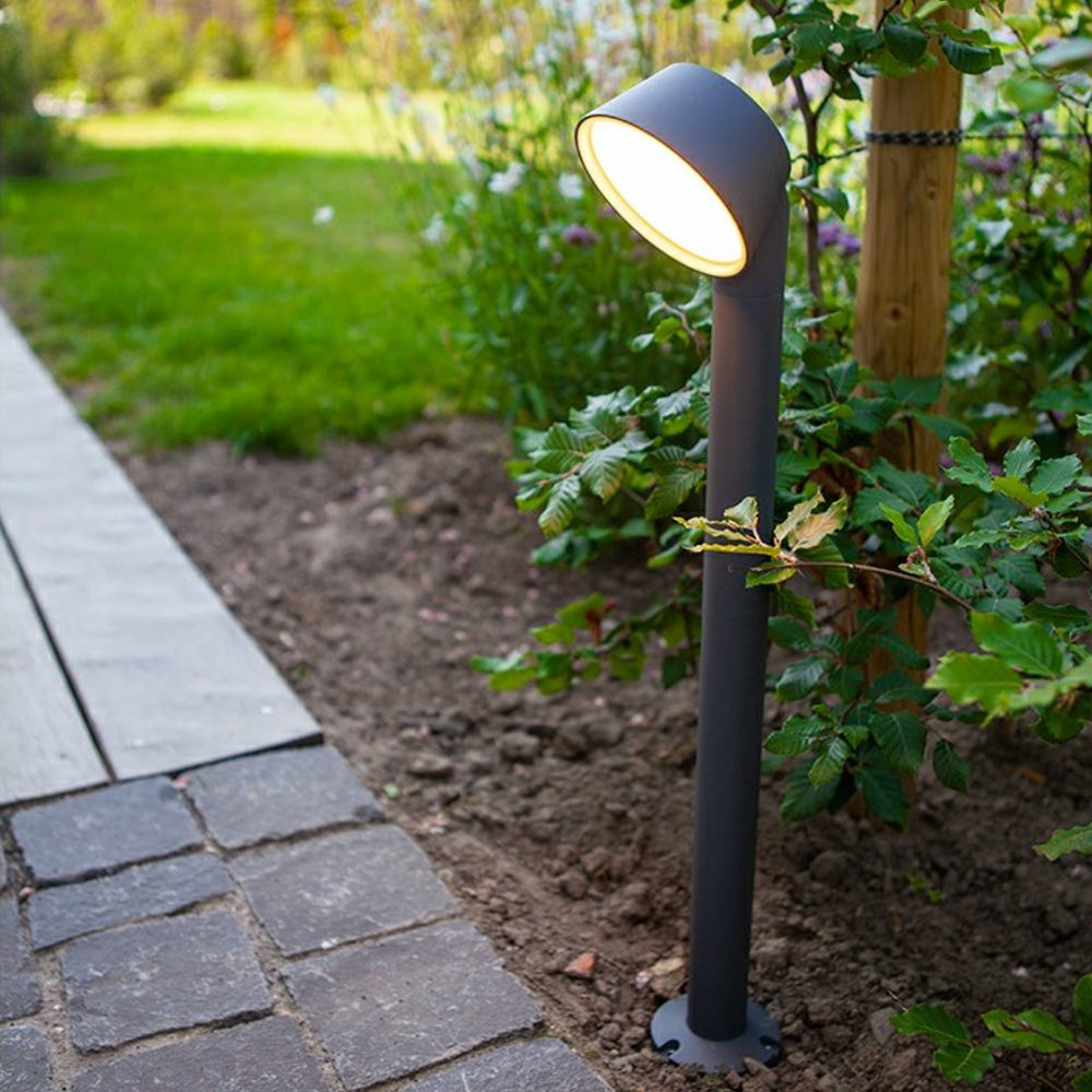 Ray Lampade da Esterno Moderno Metallo Cilindro Nero Giardino