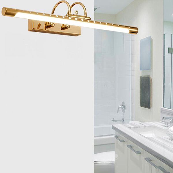 Moderno Minimalismo LED Lineare Applique Oro Metallo/Acrilico Bagno/Soggiorno/Camera da Letto