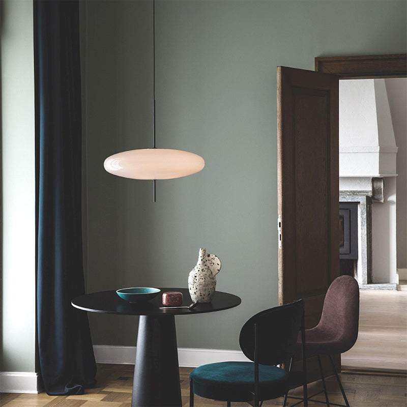 Ritta Nordico LED Moderna Lampada a Sospensione Ovale Singola - Relic Pieces
