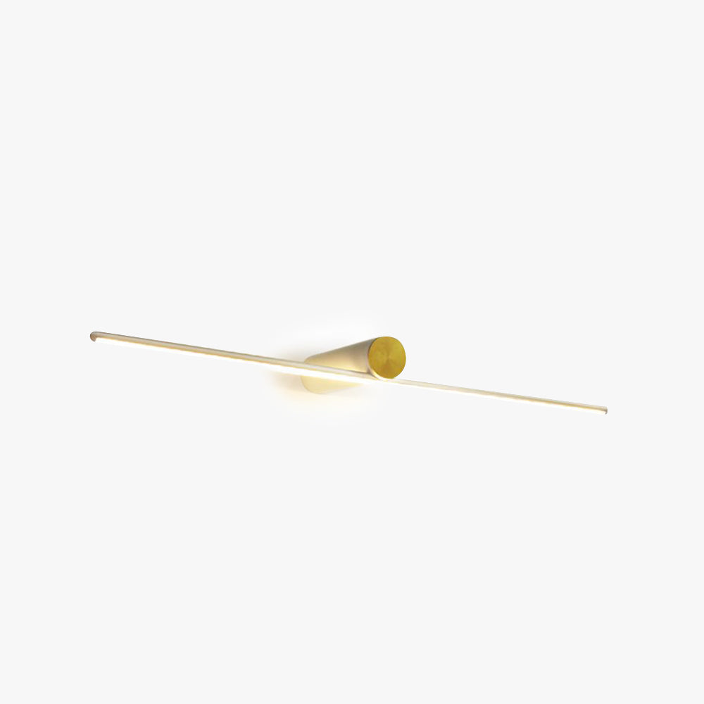 Arisha Minimalismo LED Applique Metallo Lineare Specchio Vanità Nero/Bianco Soggiorno/Camera da Letto