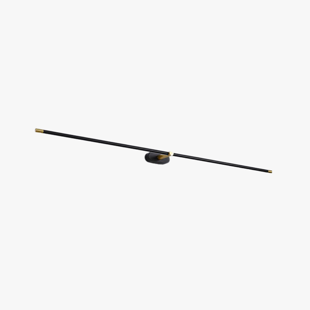 Arisha Lampada da Parete Lineare Minimalista Oro e Nero