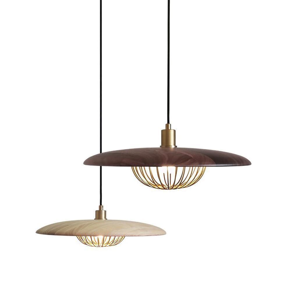 Rinoira lampada a sospensione in legno Retro vintage