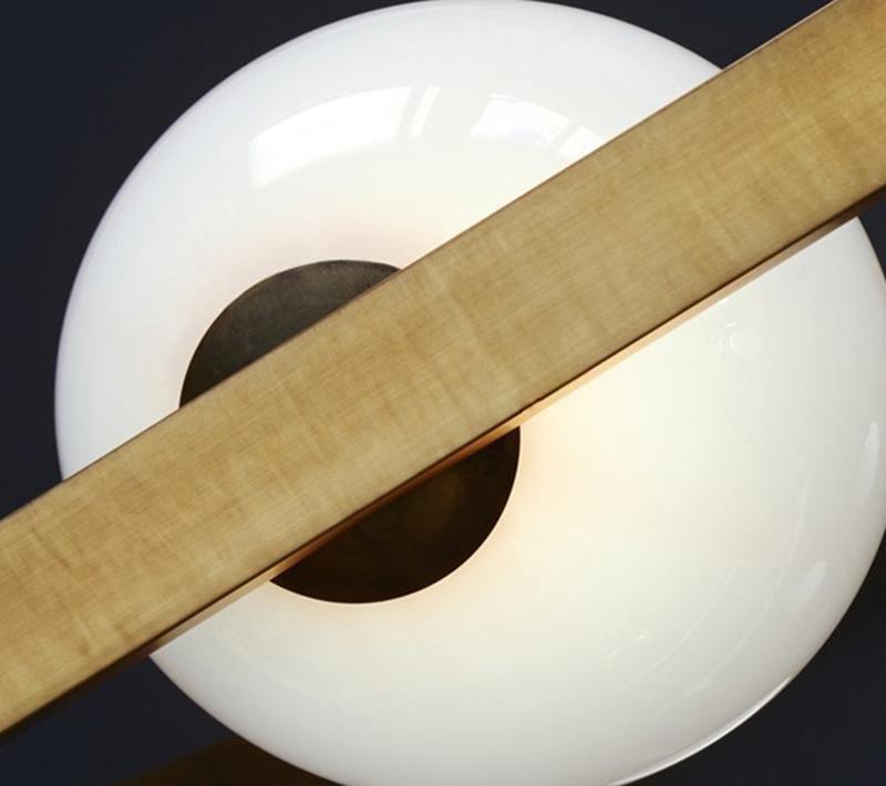 Veliiel lampadario Mondrian Geometrico in vetro e ottone moderno