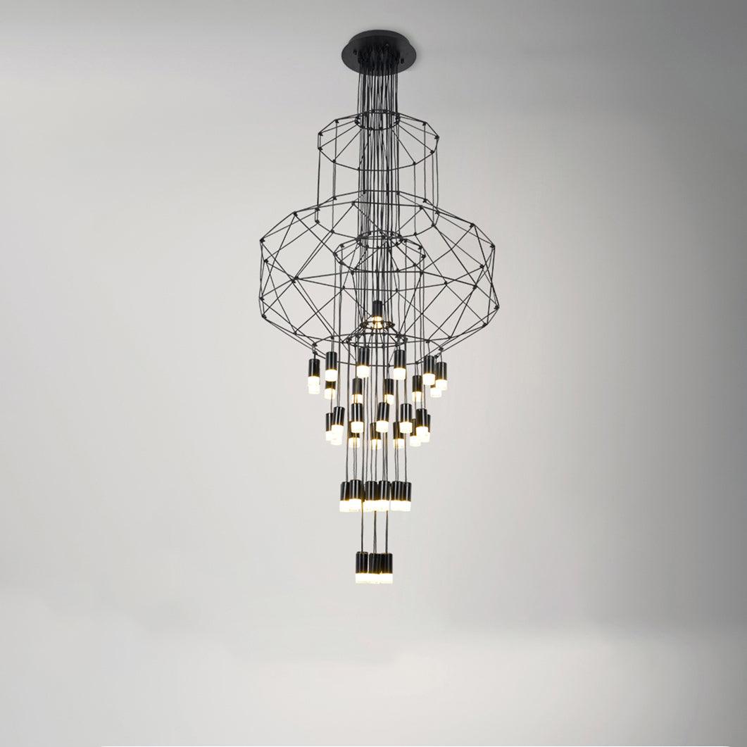 Lustra Lux Lampadario Geometrico in Metallo e Plastica - Relic Pieces