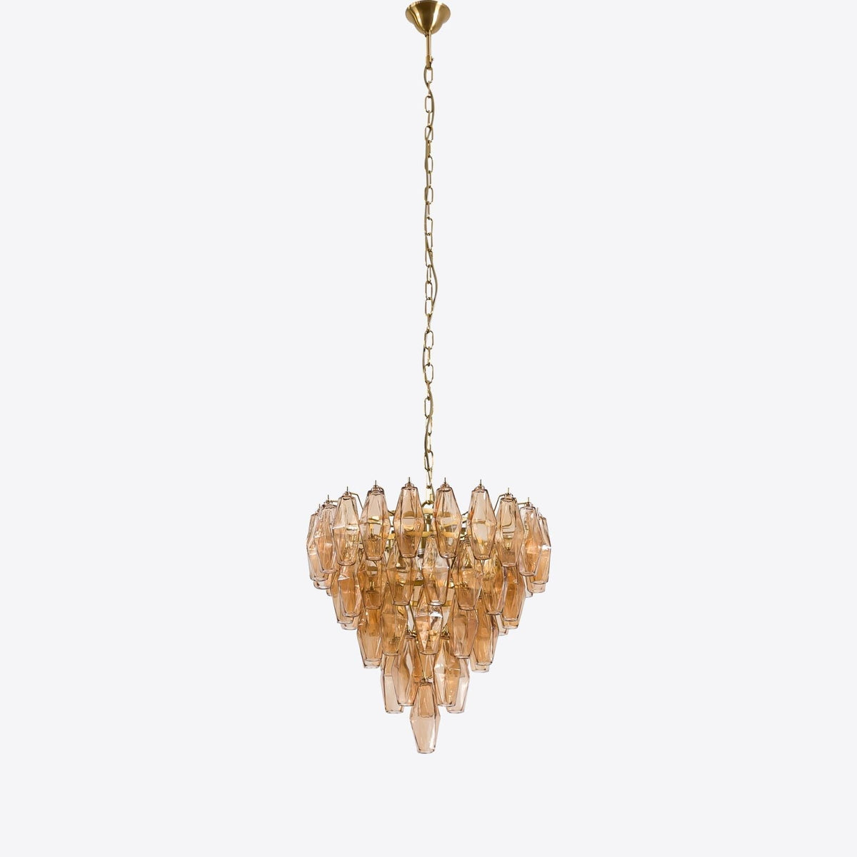 Eirenora lampadario vetro Rosa Multifaccettato a Strati vintage