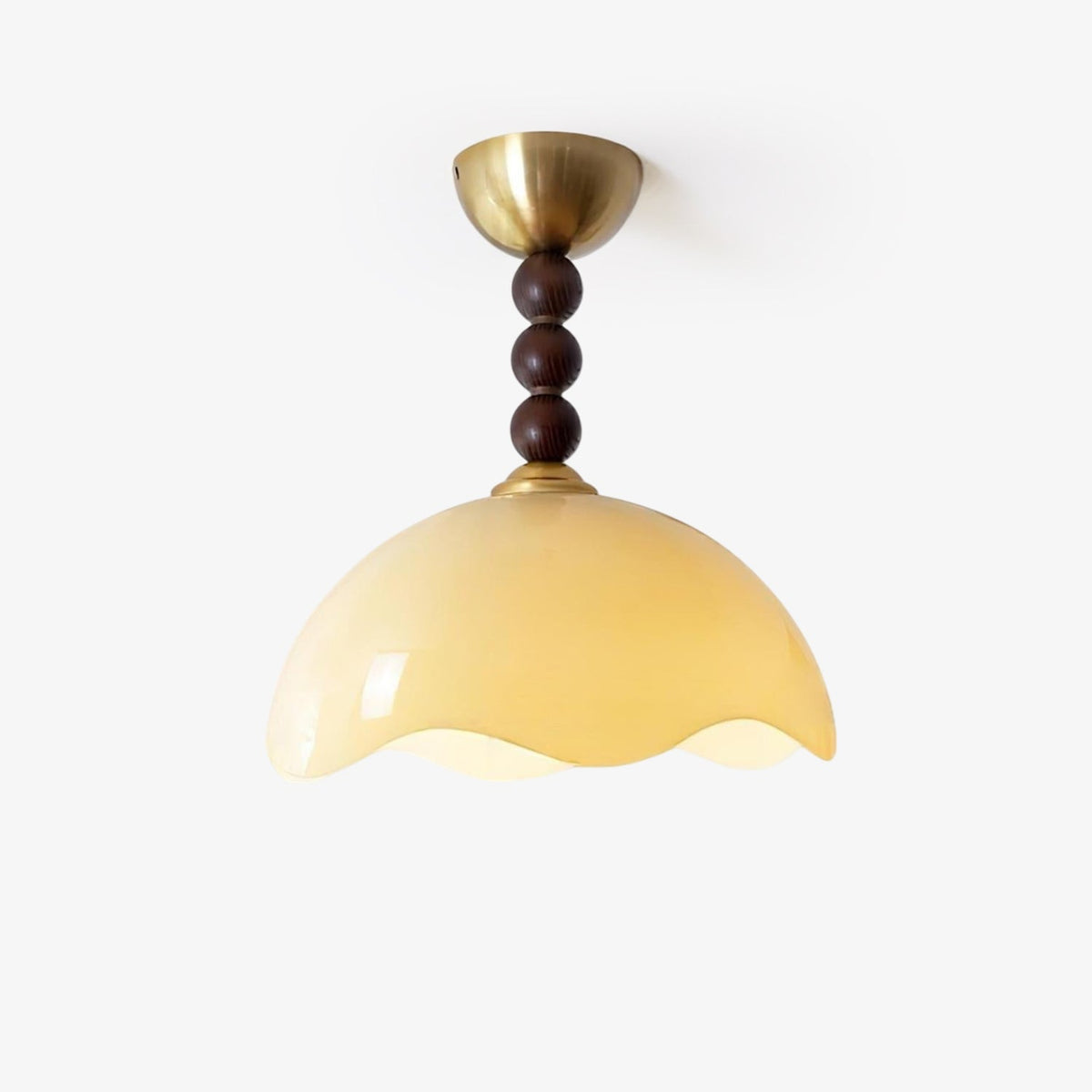 Syraeia lampada da soffitto in vetro corallo con design nordico