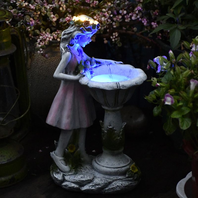 Ray Decorazione Solare Fata Resina Lampade da Esterno