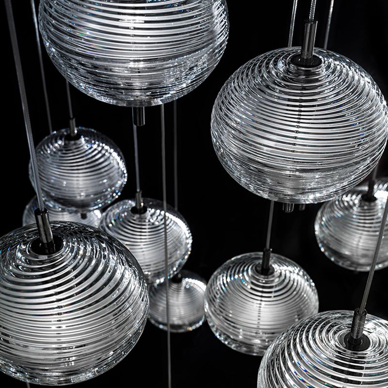Valentina Design Metallo/Vetro Lampada a Sospensione Soggiorno