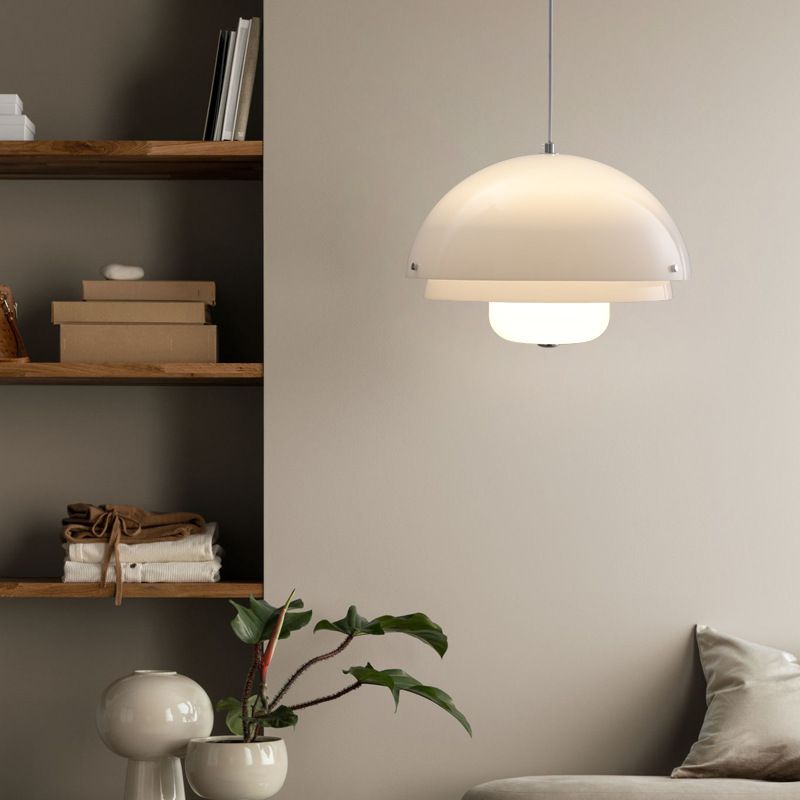 Valentina Moderne Fiore Metallo/Vetro Lampade a Sospensione Argento Soggiorno
