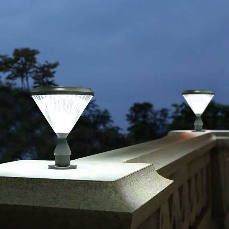 Ray Diamonde Solare Metallo/Acrilico Lampade da Esterno Nero