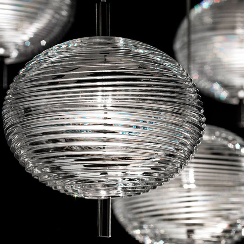 Valentina Design Metallo/Vetro Lampada a Sospensione Soggiorno