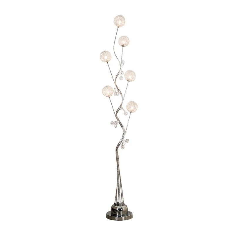 Arisha Moderni LED Lampade da Terra Metallo Bianco Fiore Speciale Soggiorno/Camera da Letto/Sala Studio