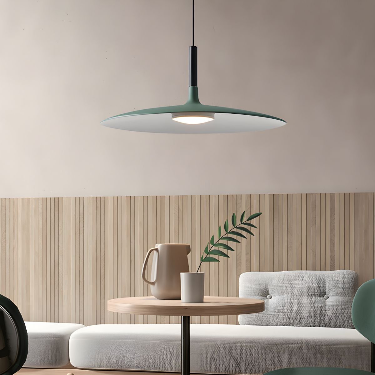 Ardinena lampada a sospensione Disco Piatto in Alluminio