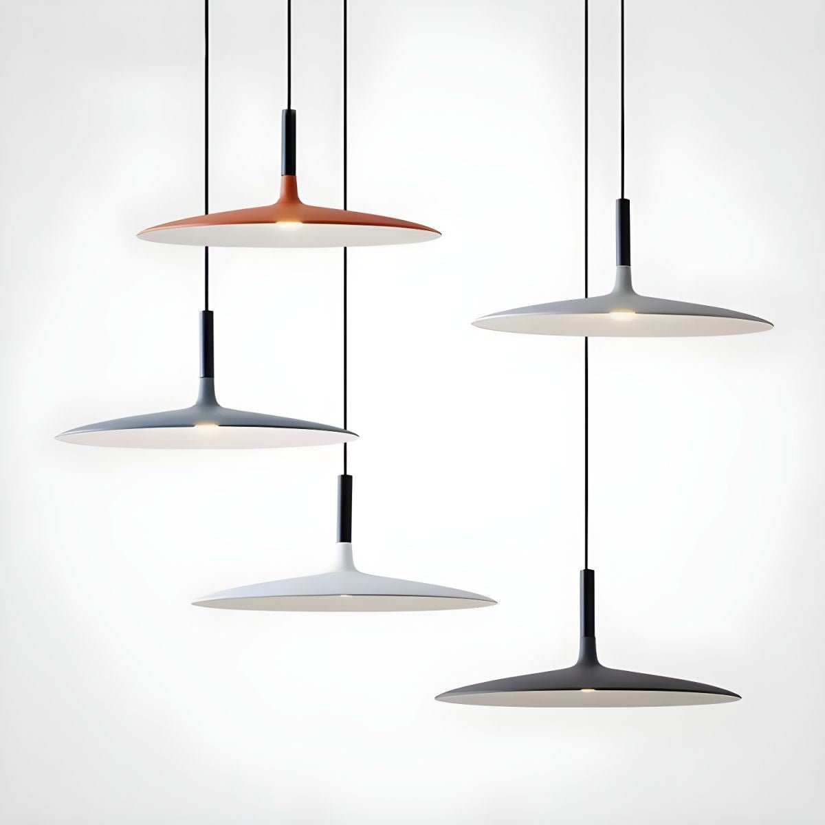 Ardinena lampada a sospensione Disco Piatto in Alluminio