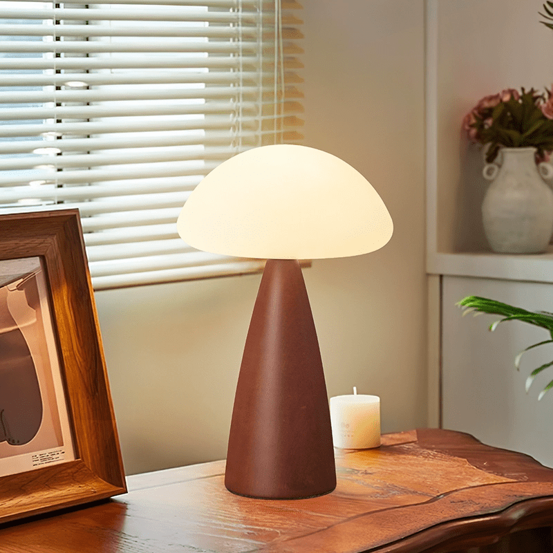 Ibisin lampada da tavolo contemporanea in legno