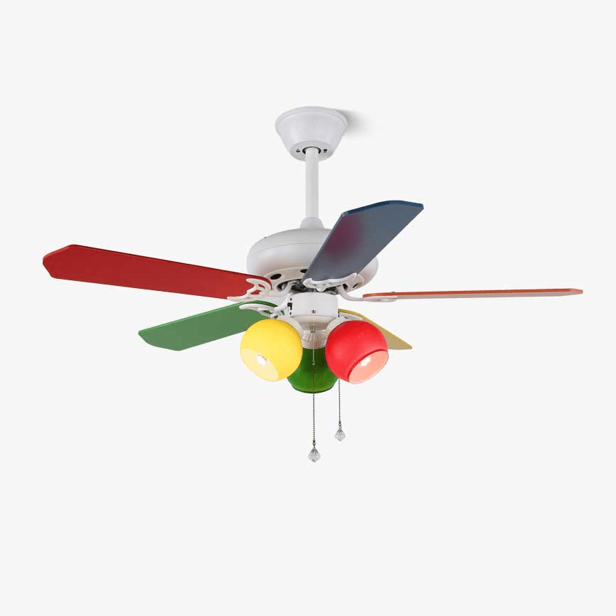 Carlo Ventilatore da soffitto con luce Playful