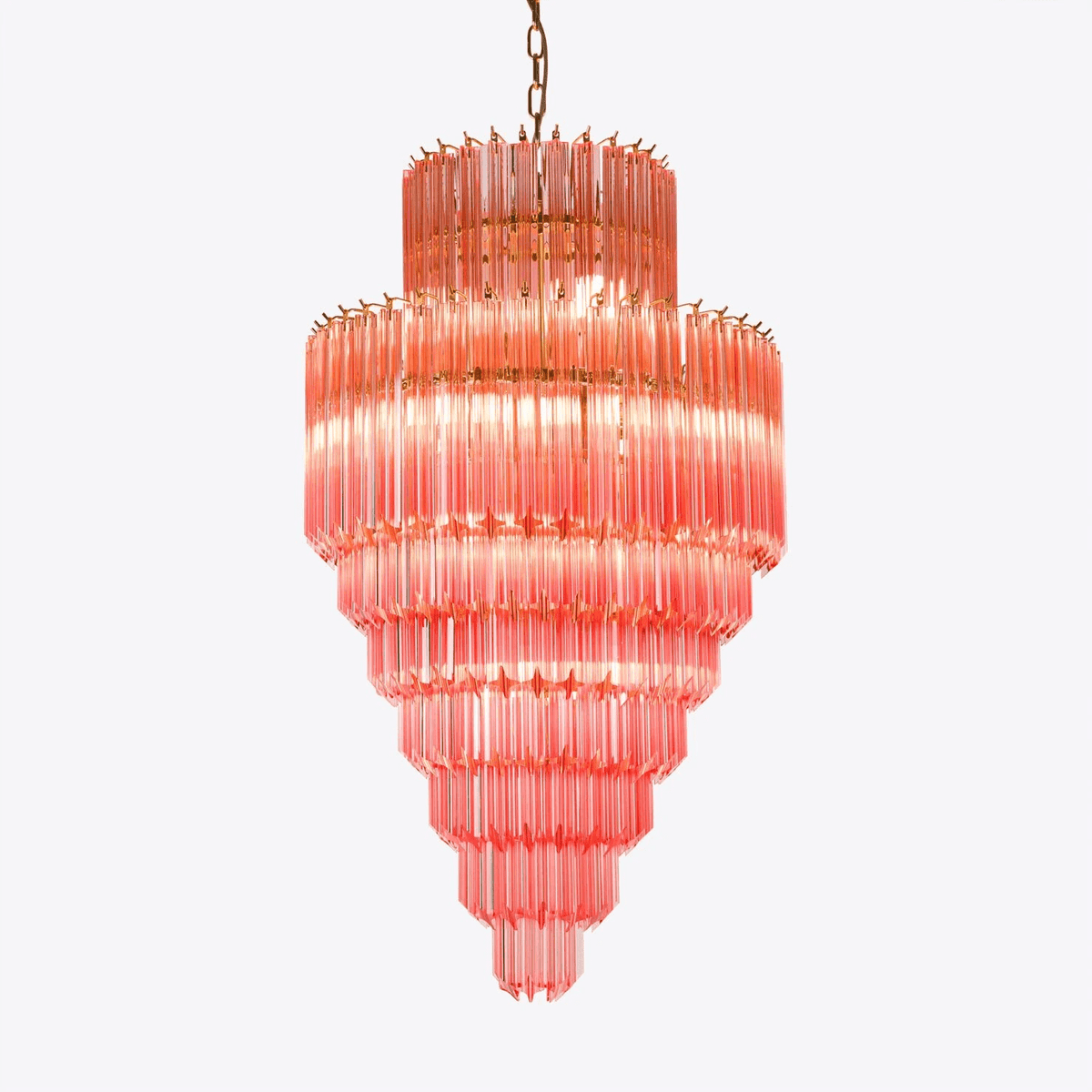 Liororelle lampadario ambra Diamante vetro Stratificato Retro