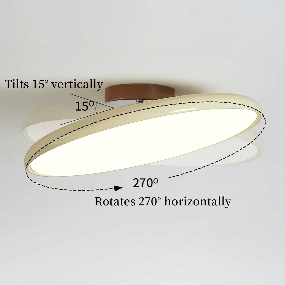 Liorarine lampada da soffitto Drift Adjustable Round