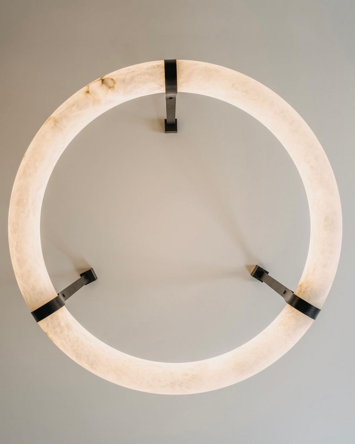 Lixor lampadario alabastro Cinghia in Pelle Versione a