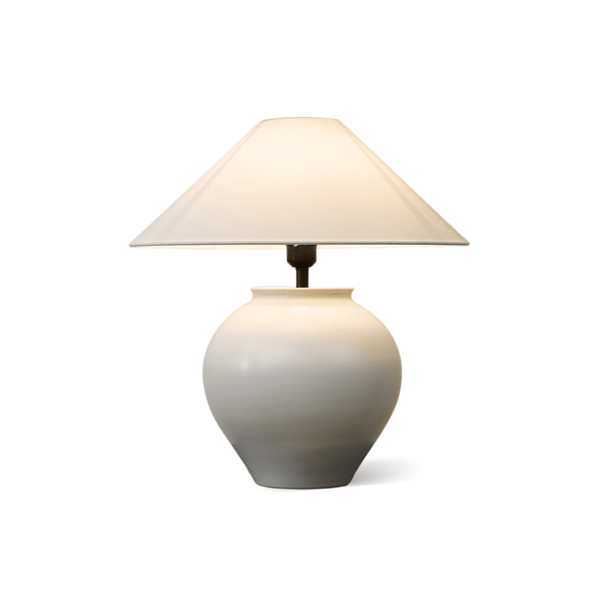 Serinina lampada da tavolo in tessuto classico