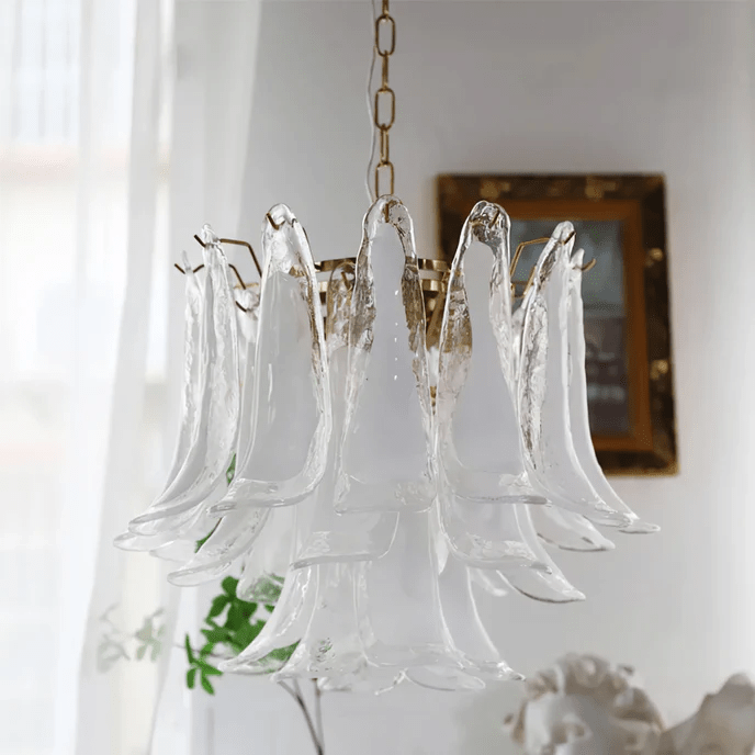 Glyra lampadario ambra Fioritura