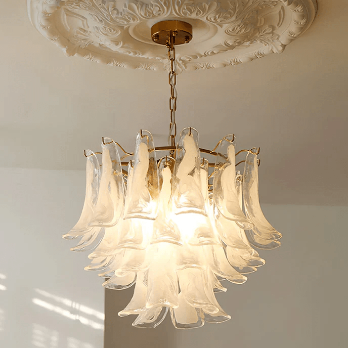 Glyra lampadario ambra Fioritura