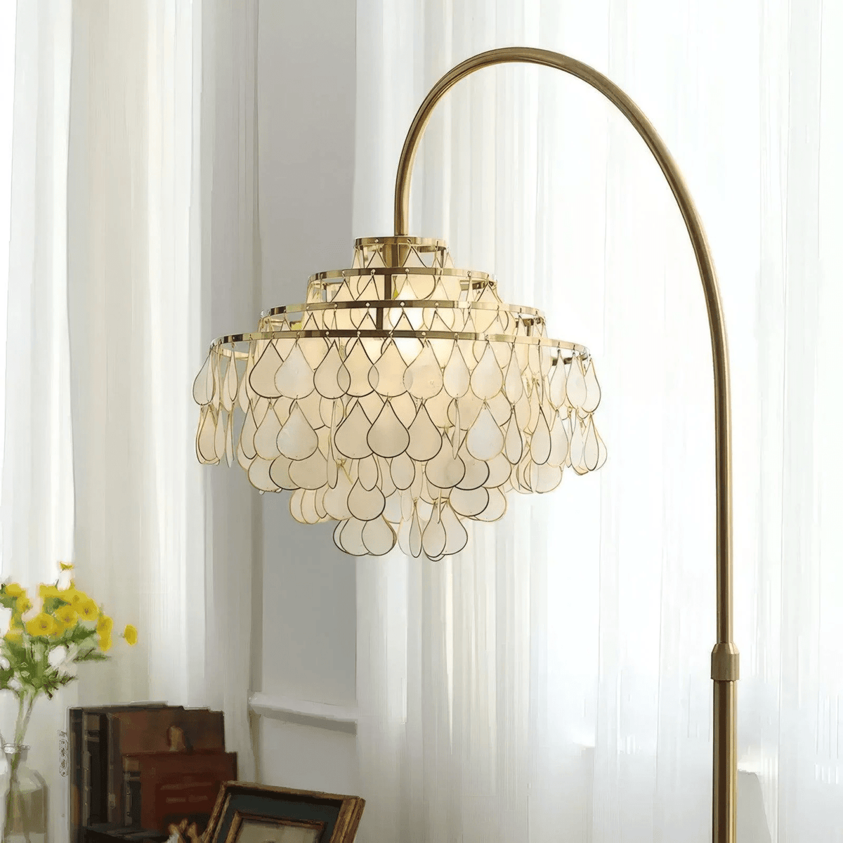Emily lampada da terra Luxury Shell