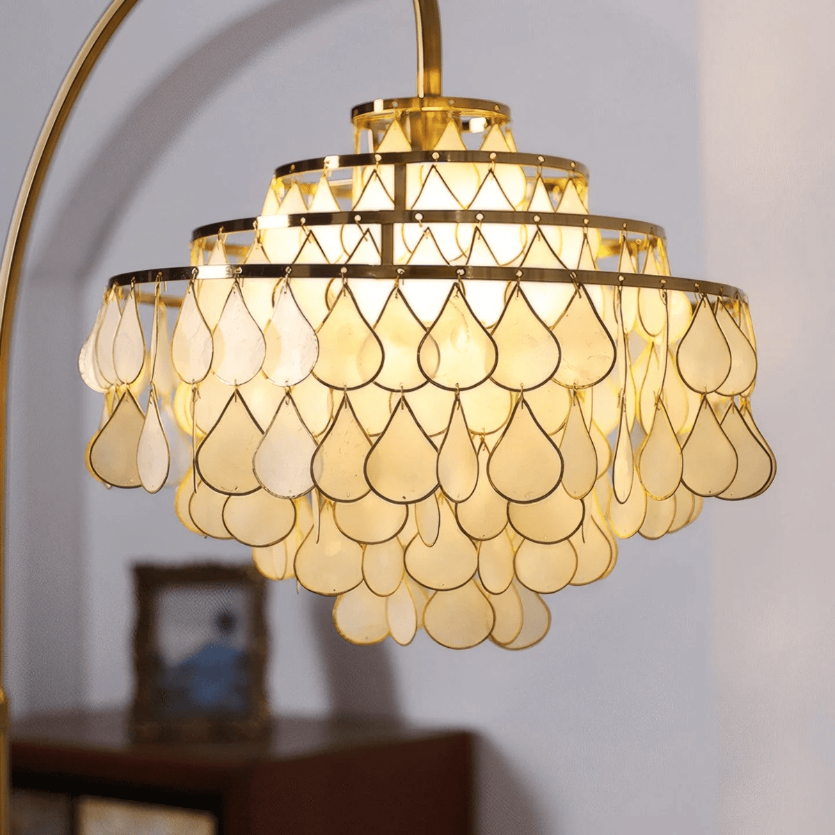 Emily lampada da terra Luxury Shell