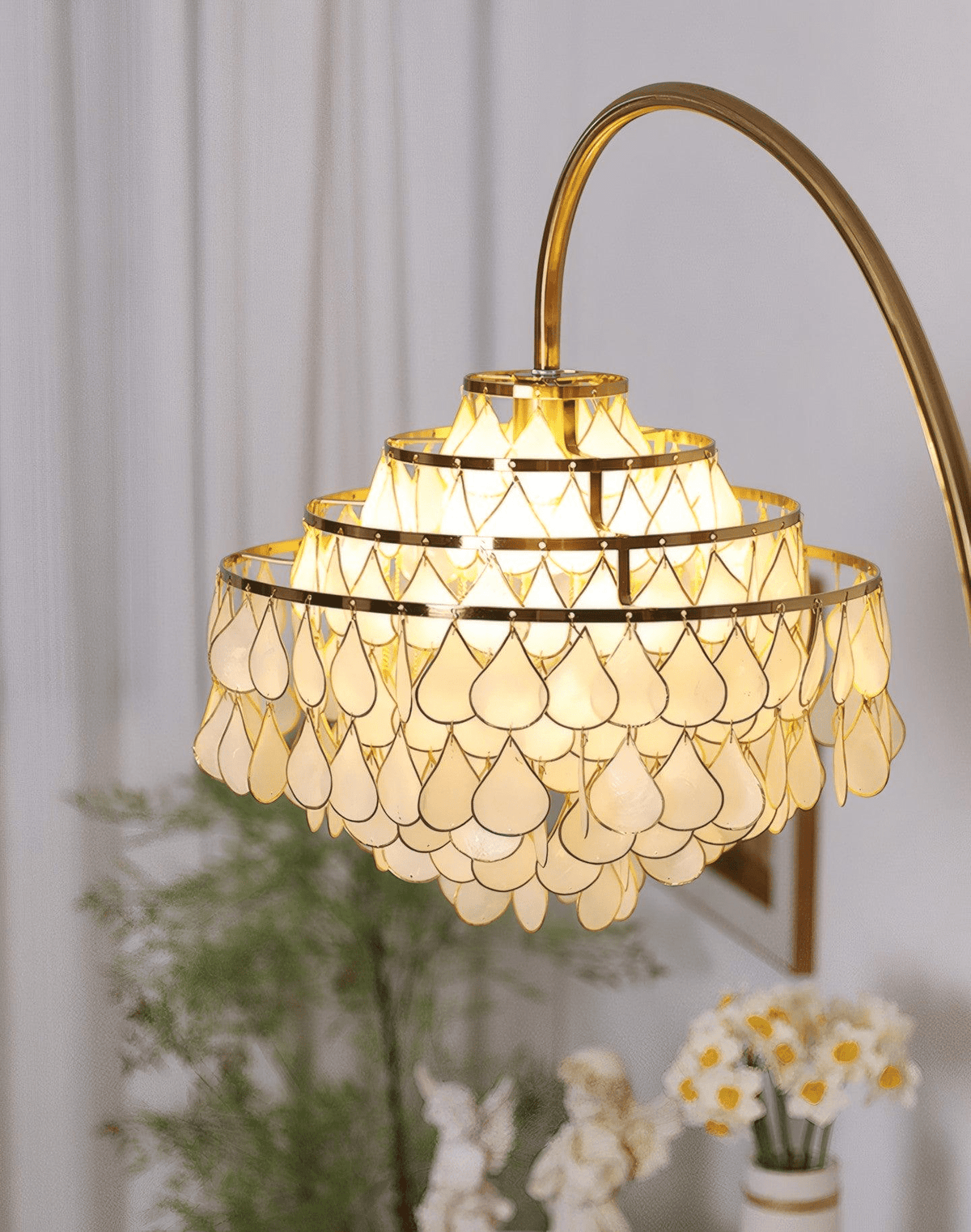 Emily lampada da terra Luxury Shell