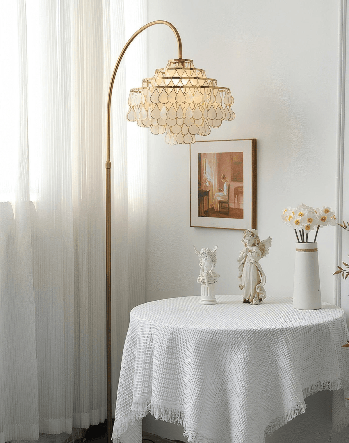 Emily lampada da terra Luxury Shell