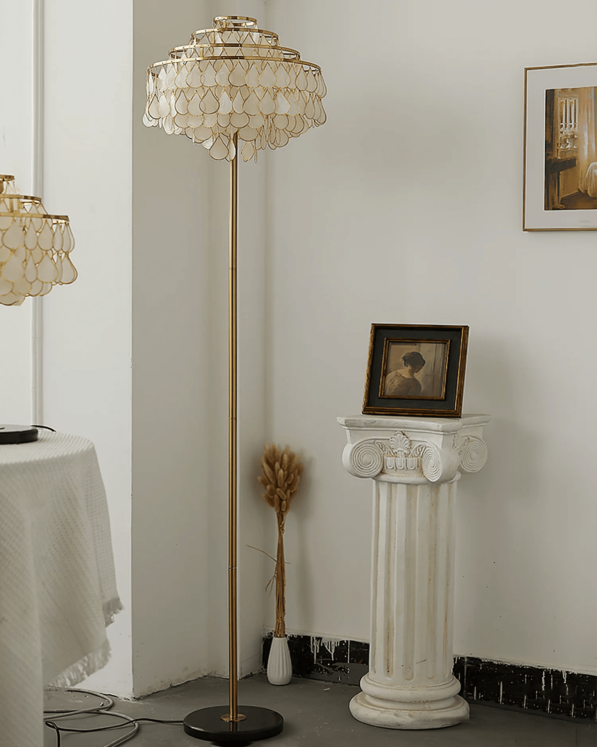Emily lampada da terra Luxury Shell