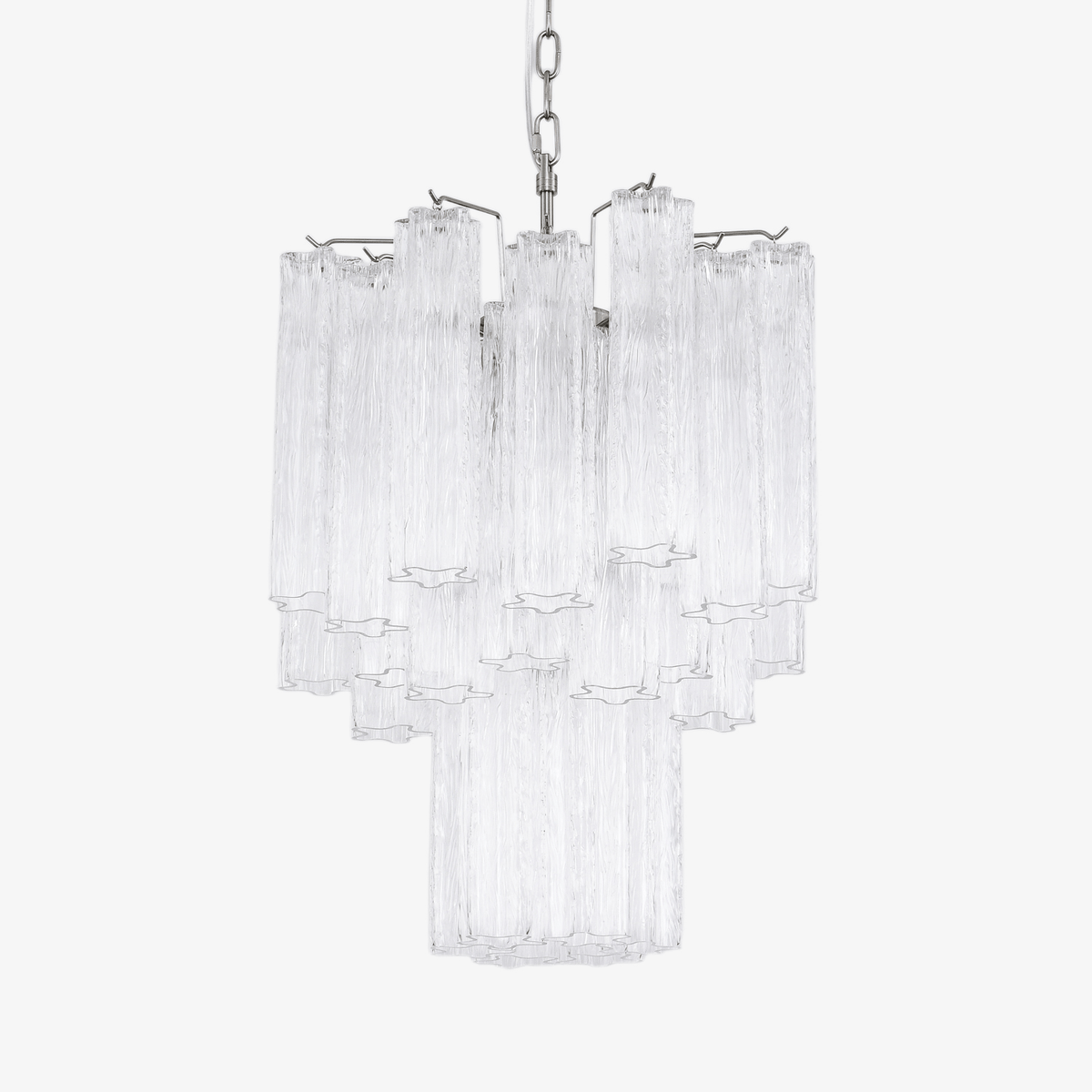 Celorora lampadario Tubi in vetro Murano Chiaro a Più Livelli moderno