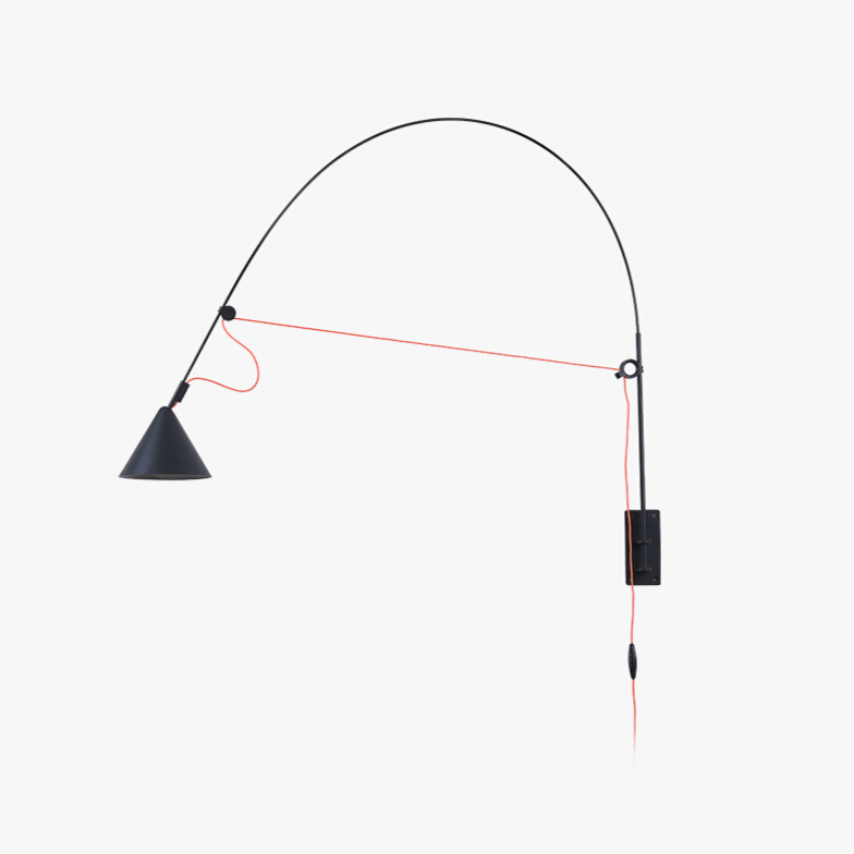 Noraette lampada da parete Arco Cono minimalista