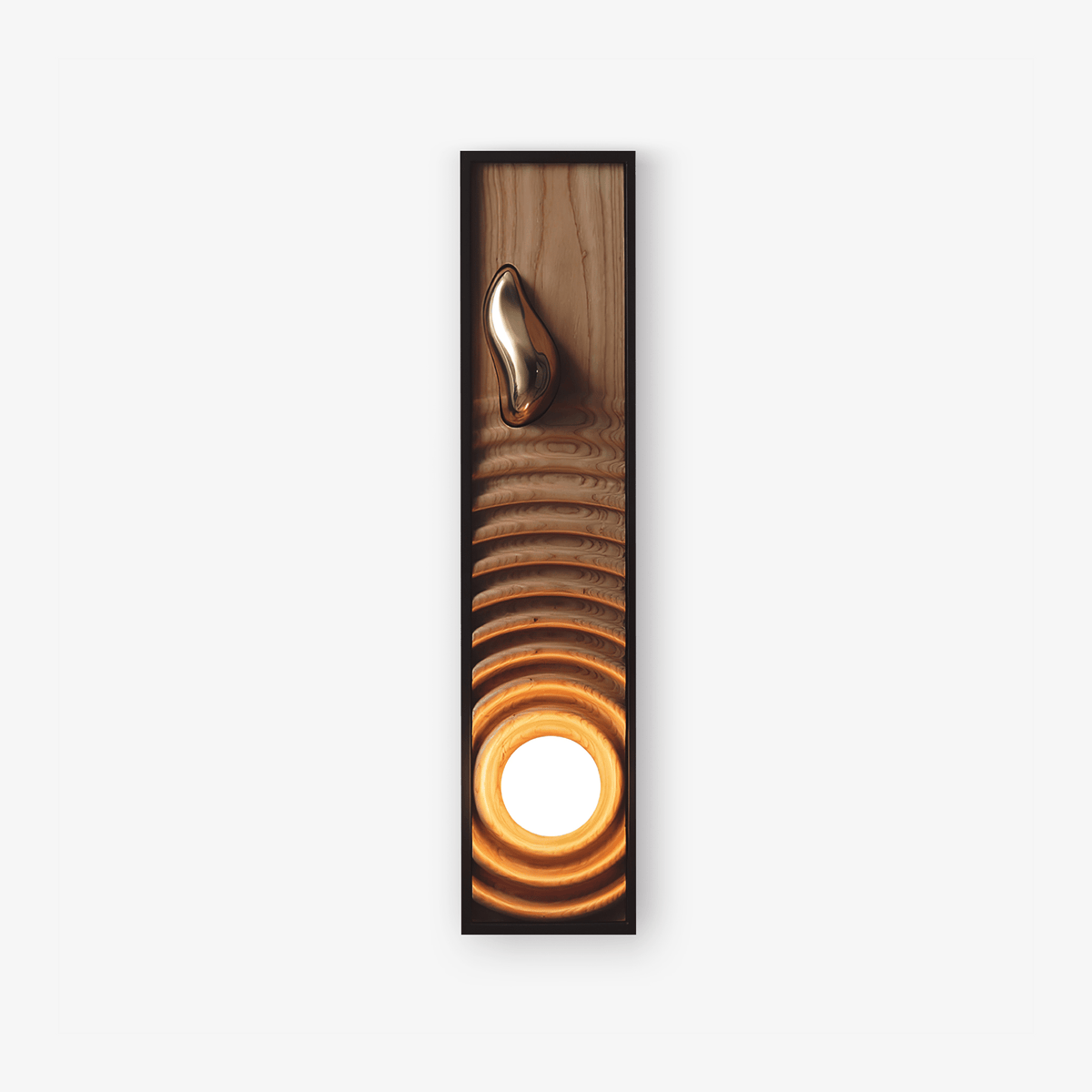 Caleb lampada da parete in legno vintage