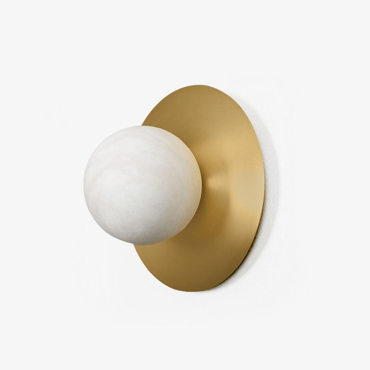 Eirueria applique alabastro Orb Sconce a globo