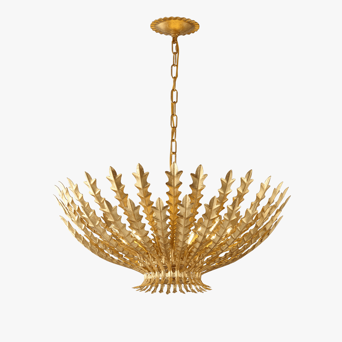 Lumuira Luxurious Gilded Acanthus lampadario in oro