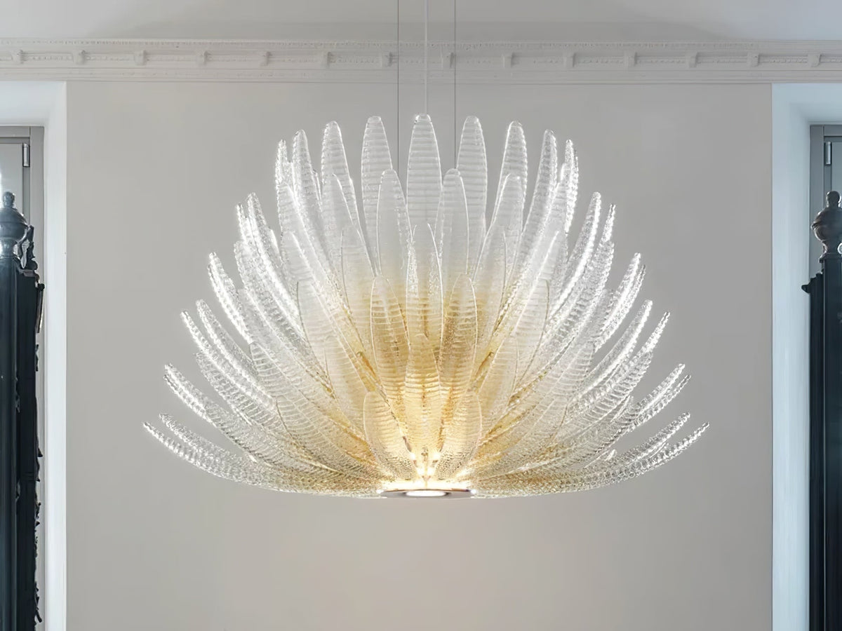 Valerio Aurelia lampadario in petali di vetro