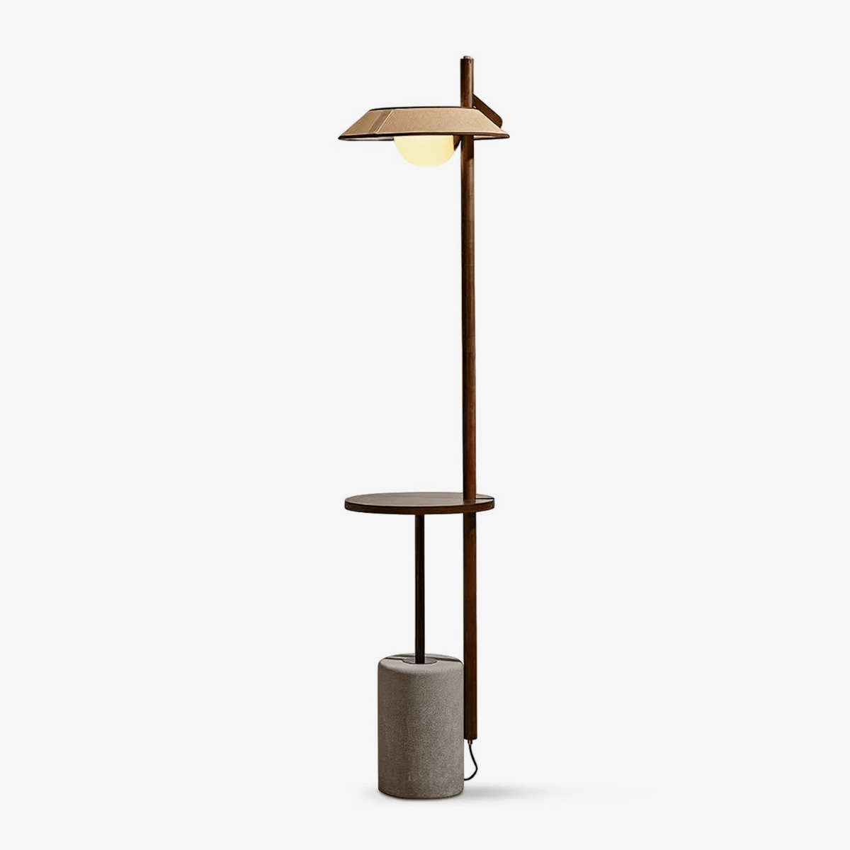 Mirz lampada da terra minimalista in legno di Noce