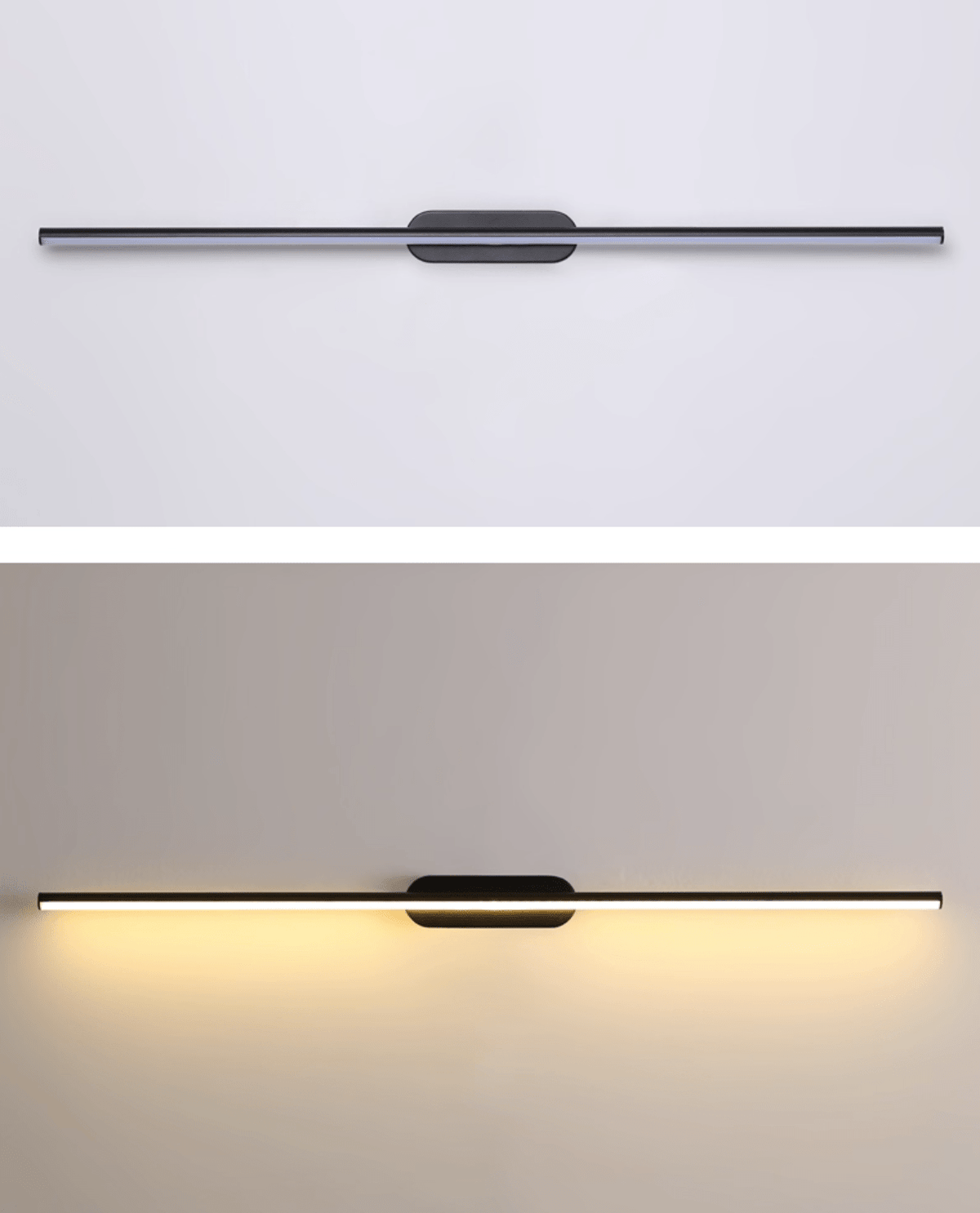 Qirma nero lampada da parete lineare Sottile minimalista
