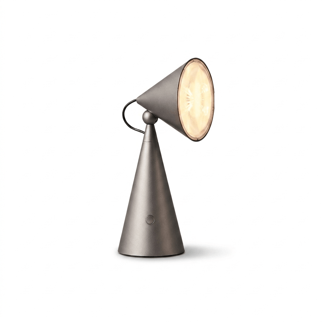 Rechargeable lampada da tavolo a cono