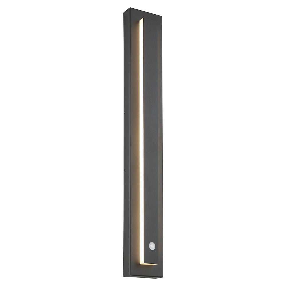 Ray Moderna LED Applique da Esterni Metallo Grigio Scuro/Bronzo Quadrato Corridoio/Giardino