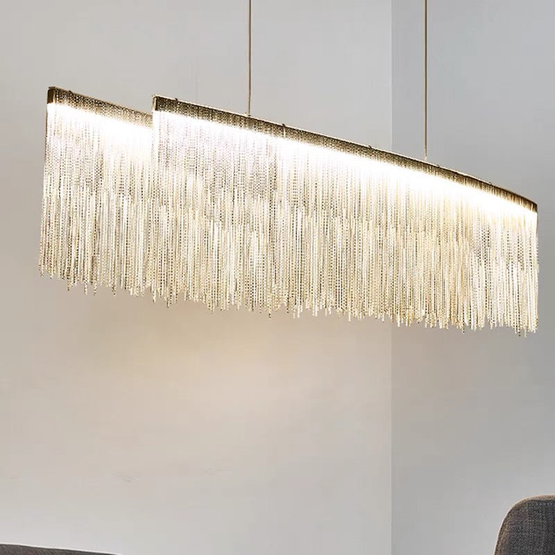 Arisha Lampade a Sospensione Metallo/Acrilico Oro/Cromo Lusso