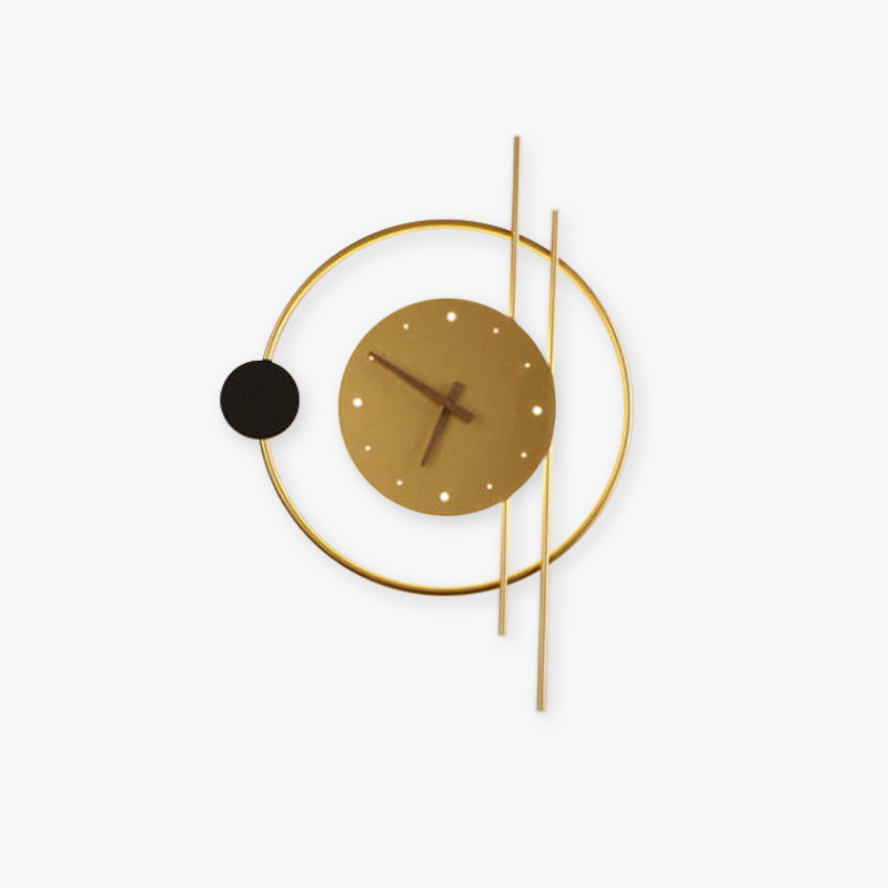 Arisha Applique Ferro/Acrilico Nero/Oro Orologio - Relic Pieces