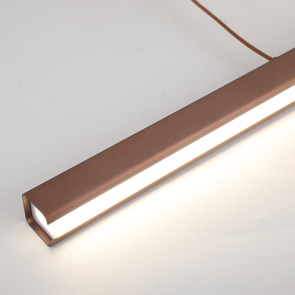 Arisha Moderna LED Lampada a Sospensione Metallo Nero/Marrone Lineare - Relic Pieces