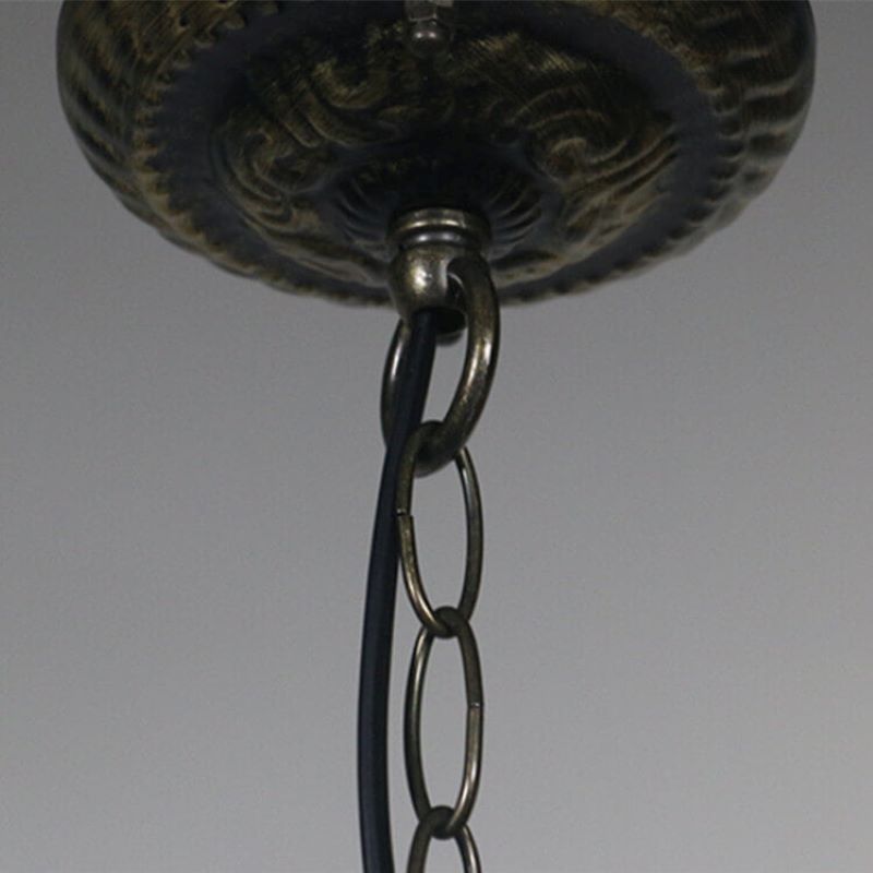 Tiffany Vintage Metallo Vetro Lampade a Sospensione Soggiorno Camera da Letto