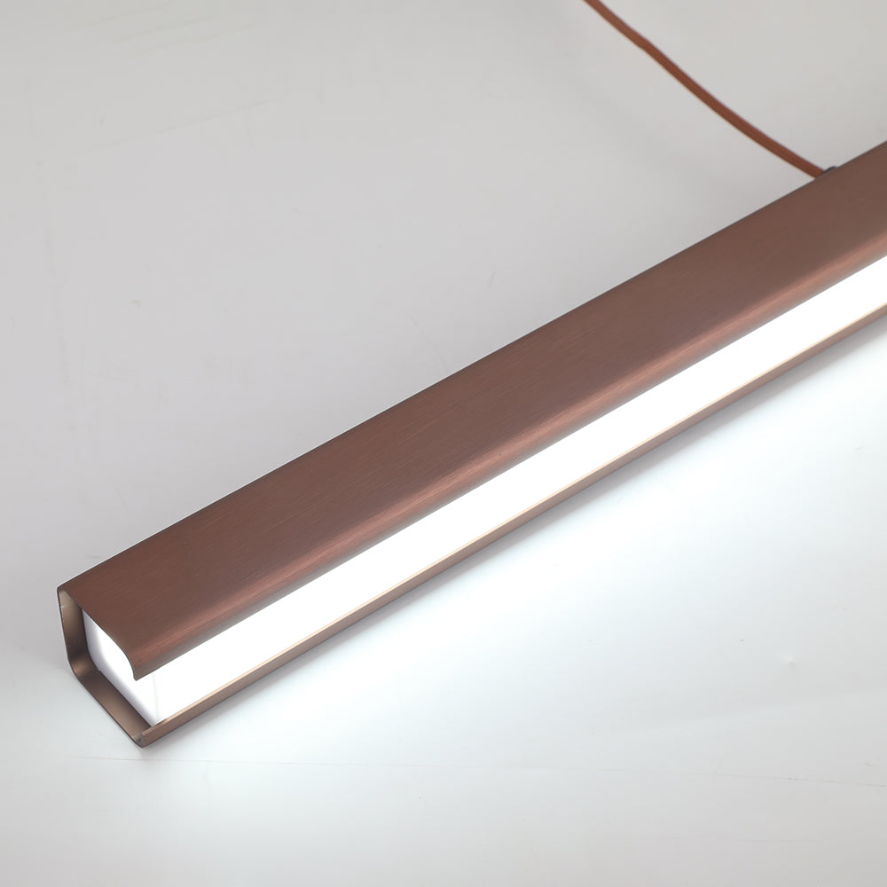Arisha Moderna LED Lampada a Sospensione Metallo Nero/Marrone Lineare - Relic Pieces