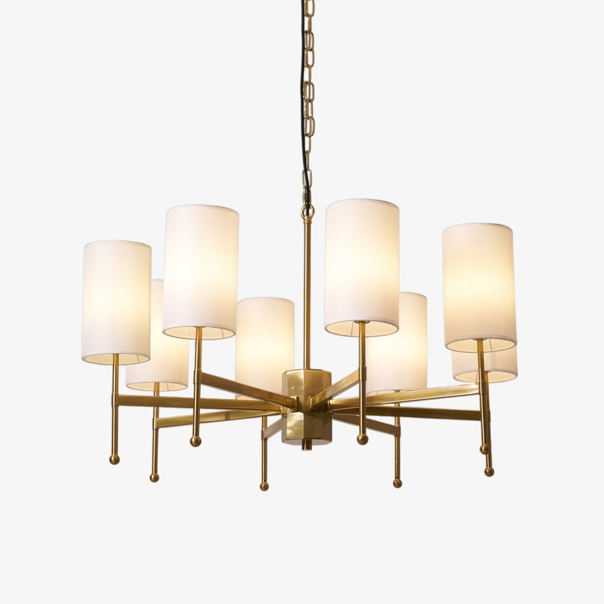 Ulcarisra lampadario in ottone e tessuto vintage Tradizionale